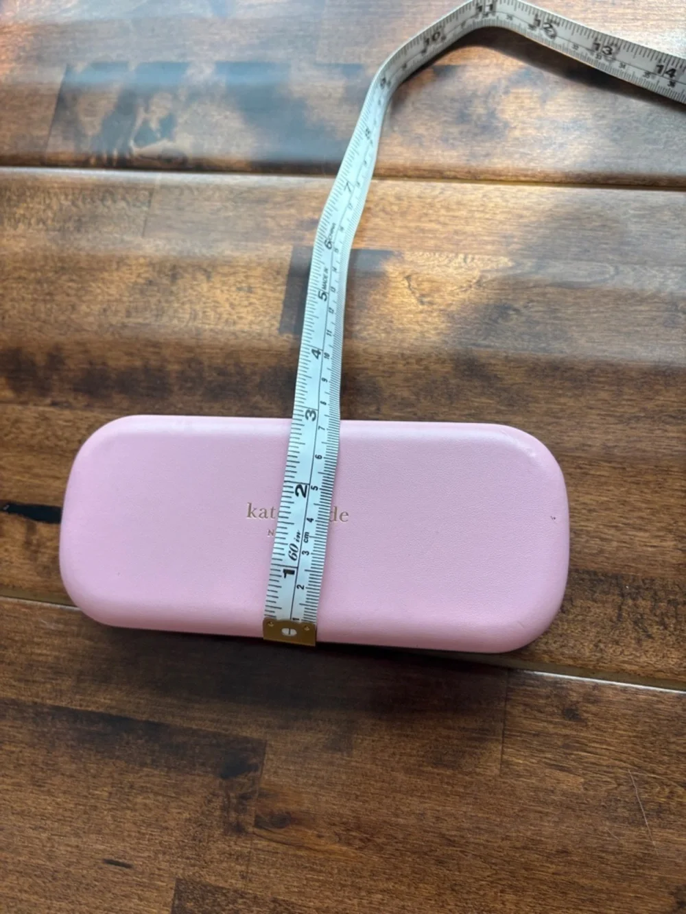 kate spade Pink Hard Shell Eyewear Case with Gold Logo